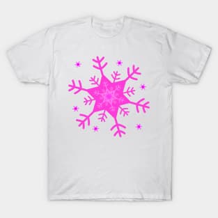 Pink Snowflake T-Shirt